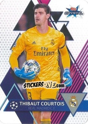 Sticker Thibaut Courtois - UEFA Champions League 2019-2020. Crystal n. 13 - Topps
