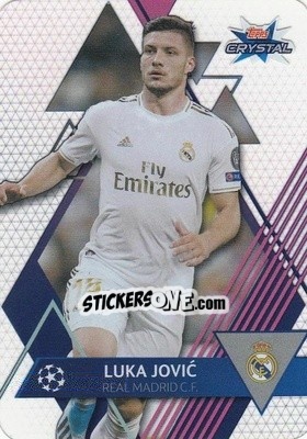 Sticker Luka Jovic - UEFA Champions League 2019-2020. Crystal - Topps