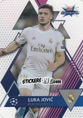 Sticker Luka Jovic - UEFA Champions League 2019-2020. Crystal n. 15 - Topps