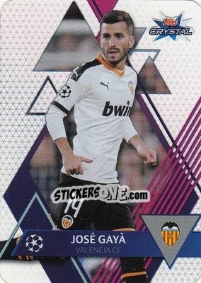 Sticker José Gayá - UEFA Champions League 2019-2020. Crystal - Topps