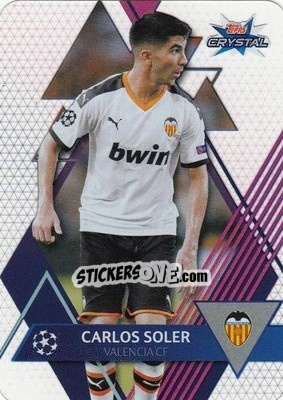 Cromo Carlos Soler - UEFA Champions League 2019-2020. Crystal - Topps