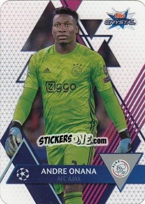 Sticker André Onana - UEFA Champions League 2019-2020. Crystal - Topps
