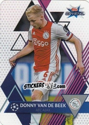 Sticker Donny van de Beek - UEFA Champions League 2019-2020. Crystal n. 28 - Topps