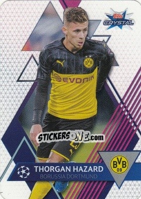 Sticker Thorgan Hazard - UEFA Champions League 2019-2020. Crystal - Topps