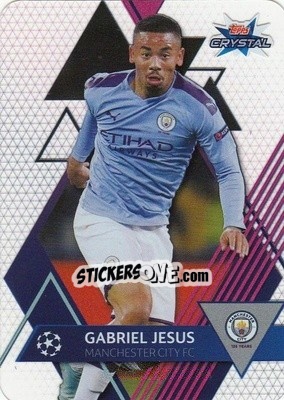 Sticker Gabriel Jesus - UEFA Champions League 2019-2020. Crystal n. 44 - Topps