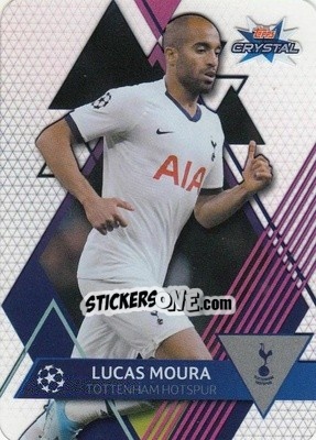 Sticker Lucas Moura - UEFA Champions League 2019-2020. Crystal n. 55 - Topps