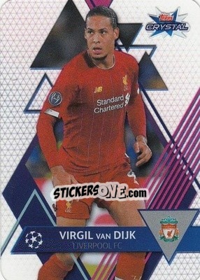 Sticker Virgil van Dijk - UEFA Champions League 2019-2020. Crystal n. 57 - Topps