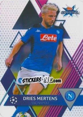 Sticker Dries Mertens - UEFA Champions League 2019-2020. Crystal n. 69 - Topps