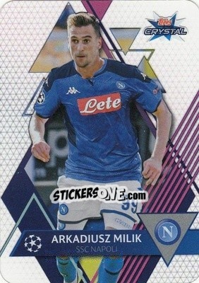 Sticker Arkadiusz Milik - UEFA Champions League 2019-2020. Crystal n. 70 - Topps