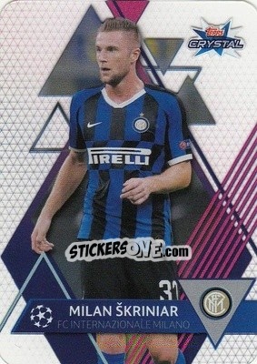 Sticker Milan Skriniar - UEFA Champions League 2019-2020. Crystal n. 71 - Topps