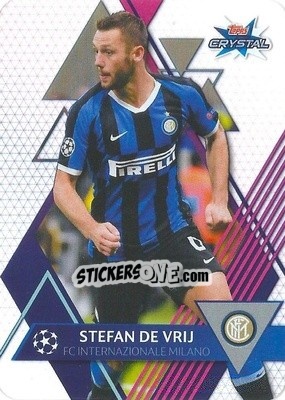 Sticker Stefan de Vrij - UEFA Champions League 2019-2020. Crystal n. 72 - Topps