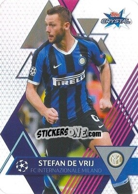 Cromo Stefan de Vrij - UEFA Champions League 2019-2020. Crystal - Topps