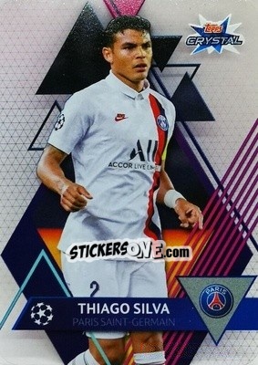 Cromo Thiago Silva - UEFA Champions League 2019-2020. Crystal - Topps