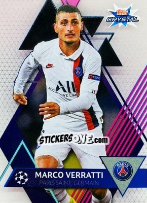 Figurina Marco Verratti - UEFA Champions League 2019-2020. Crystal - Topps