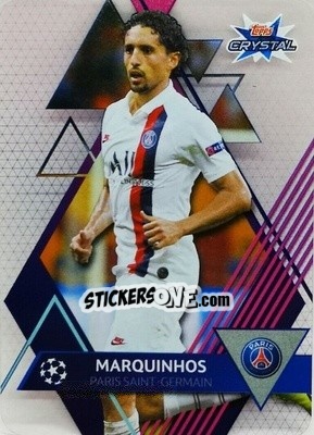 Sticker Marquinhos - UEFA Champions League 2019-2020. Crystal n. 79 - Topps