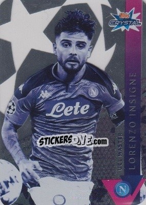 Figurina Lorenzo Insigne - UEFA Champions League 2019-2020. Crystal - Topps