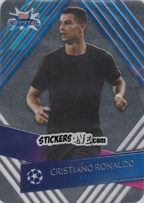Sticker Cristiano Ronaldo - UEFA Champions League 2019-2020. Crystal n. 121 - Topps