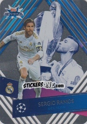 Sticker Sergio Ramos - UEFA Champions League 2019-2020. Crystal n. 123 - Topps