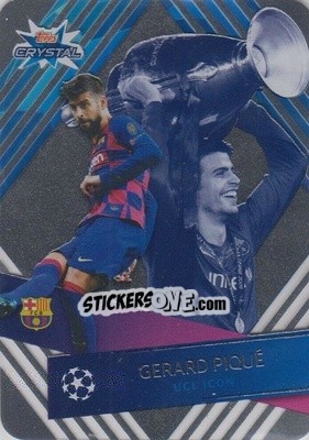 Sticker Gerard Piqué - UEFA Champions League 2019-2020. Crystal n. 124 - Topps
