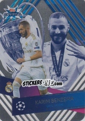 Sticker Karim Benzema - UEFA Champions League 2019-2020. Crystal n. 125 - Topps