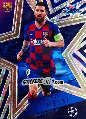 Figurina Lionel Messi - UEFA Champions League 2019-2020. Crystal - Topps
