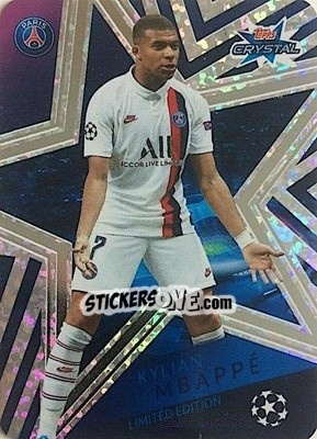Sticker Kylian Mbappé - UEFA Champions League 2019-2020. Crystal n. LE2 - Topps