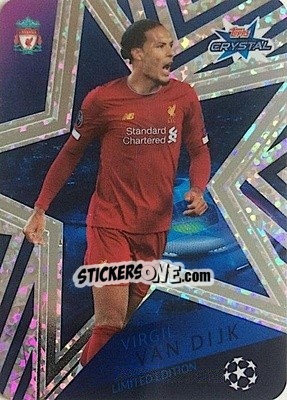 Sticker Virgil van Dijk - UEFA Champions League 2019-2020. Crystal n. LE3 - Topps