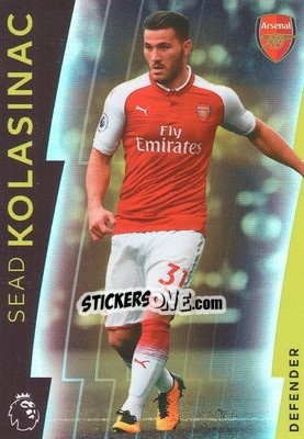 Figurina Sead Kolasinac - Premier League Platinum 2017-2018 - Topps