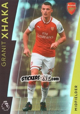 Sticker Granit Xhaka - Premier League Platinum 2017-2018 n. 9 - Topps