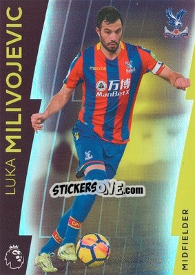 Sticker Luka Milivojevic - Premier League Platinum 2017-2018 n. 29 - Topps