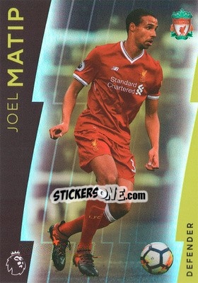 Sticker Joel Matip - Premier League Platinum 2017-2018 n. 47 - Topps