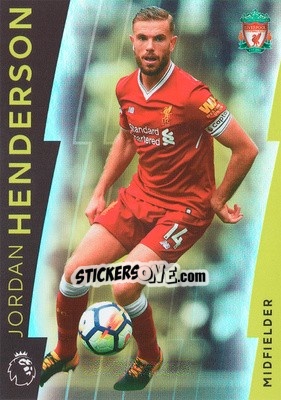 Sticker Jordan Henderson - Premier League Platinum 2017-2018 n. 50 - Topps