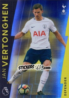 Sticker Jan Vertonghen - Premier League Platinum 2017-2018 - Topps