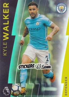 Sticker Kyle Walker - Premier League Platinum 2017-2018 n. 52g - Topps