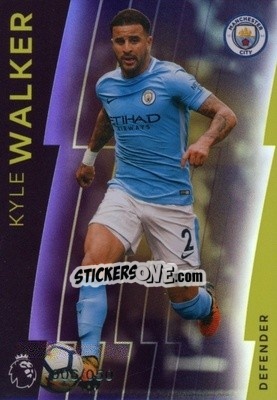 Sticker Kyle Walker - Premier League Platinum 2017-2018 n. 52p - Topps
