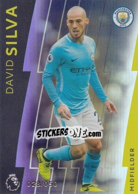 Sticker David Silva - Premier League Platinum 2017-2018 n. 55p - Topps
