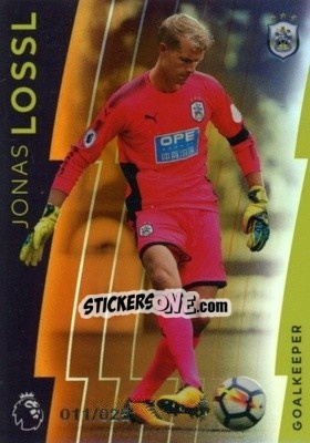 Figurina Jonas Lossl - Premier League Platinum 2017-2018 - Topps