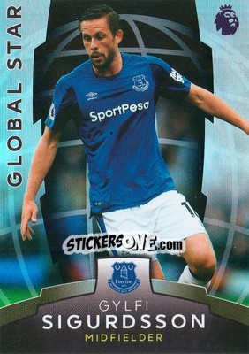 Sticker Gylfi Sigurdsson - Premier League Platinum 2017-2018 n. 114 - Topps