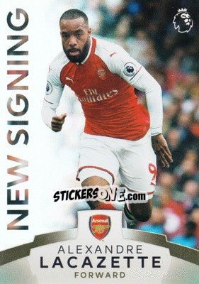 Sticker Alexandre Lacazette - Premier League Platinum 2017-2018 n. 142 - Topps