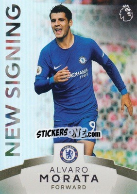 Sticker Alvaro Morata - Premier League Platinum 2017-2018 n. 145 - Topps