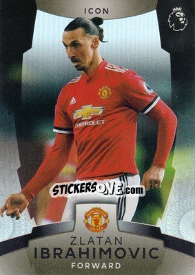 Sticker Zlatan Ibrahimovic - Premier League Platinum 2017-2018 n. 172 - Topps