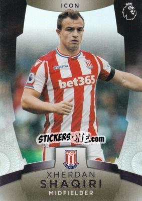 Sticker Xherdan Shaqiri - Premier League Platinum 2017-2018 n. 175 - Topps