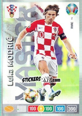 Sticker Luka Modric - UEFA Euro 2020 Preview. Adrenalyn XL n. 2 - Panini