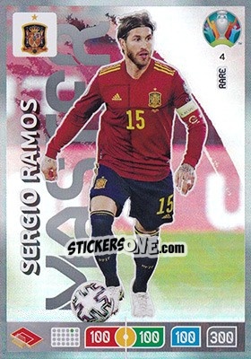 Sticker Sergio Ramos - UEFA Euro 2020 Preview. Adrenalyn XL n. 4 - Panini