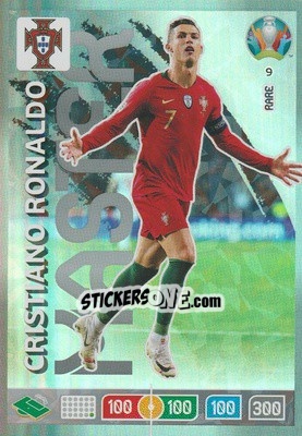 Sticker Cristiano Ronaldo - UEFA Euro 2020 Preview. Adrenalyn XL n. 9 - Panini