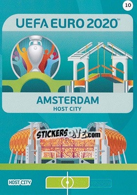 Figurina Amsterdam - UEFA Euro 2020 Preview. Adrenalyn XL - Panini