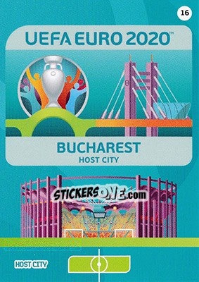 Sticker Bucharest - UEFA Euro 2020 Preview. Adrenalyn XL - Panini