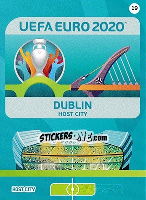 Cromo Dublin - UEFA Euro 2020 Preview. Adrenalyn XL - Panini