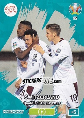 Cromo Switzerland - UEFA Euro 2020 Preview. Adrenalyn XL - Panini