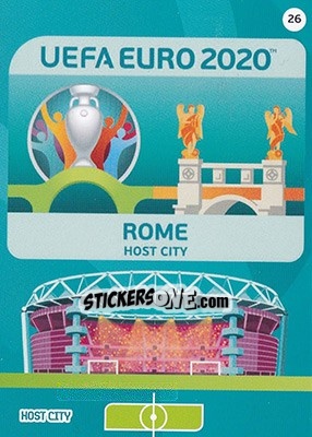 Sticker Rome - UEFA Euro 2020 Preview. Adrenalyn XL - Panini